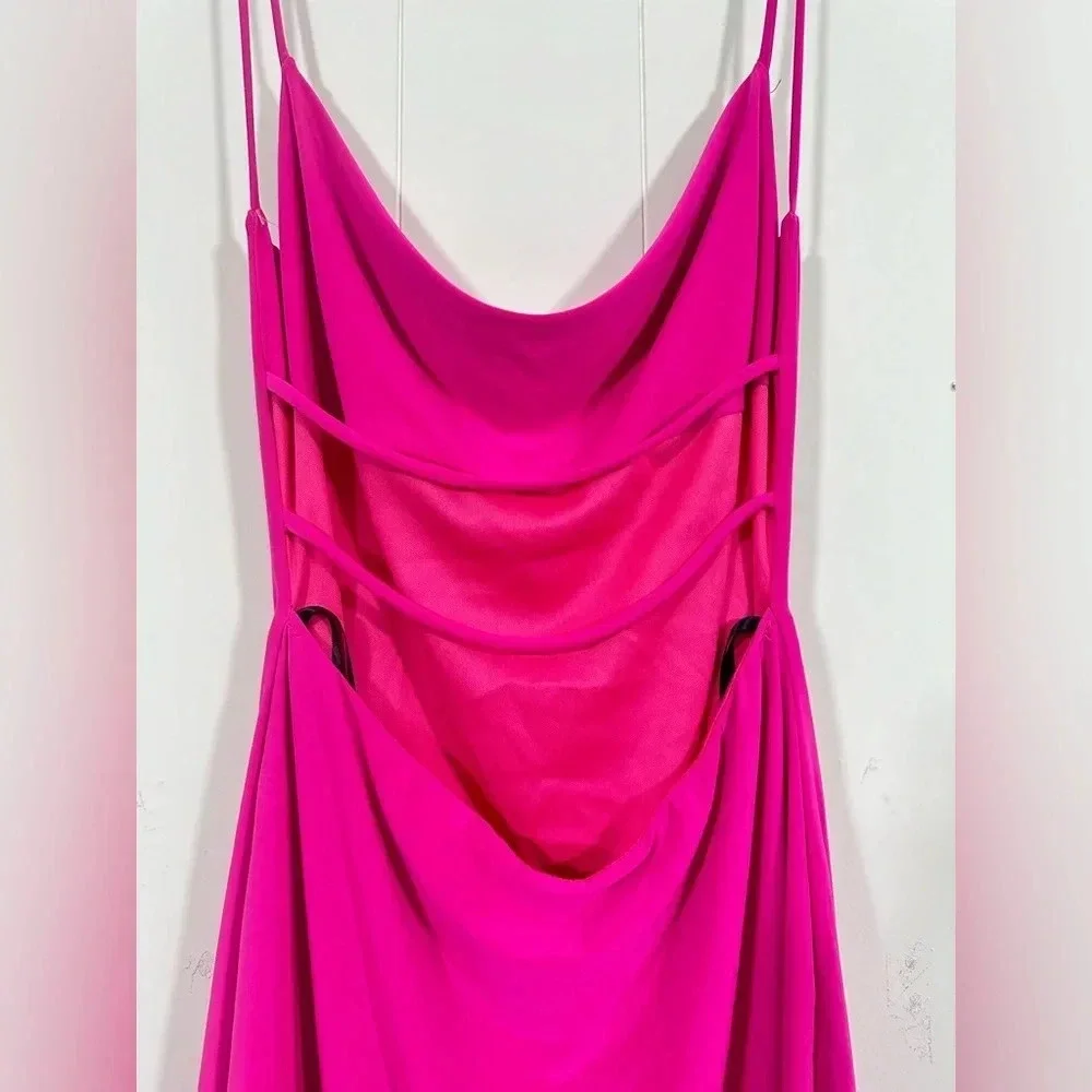 Saints Fuchsia Mini Dress Sleeveless Cocktail Straps Sz M - Picture 4 of 8